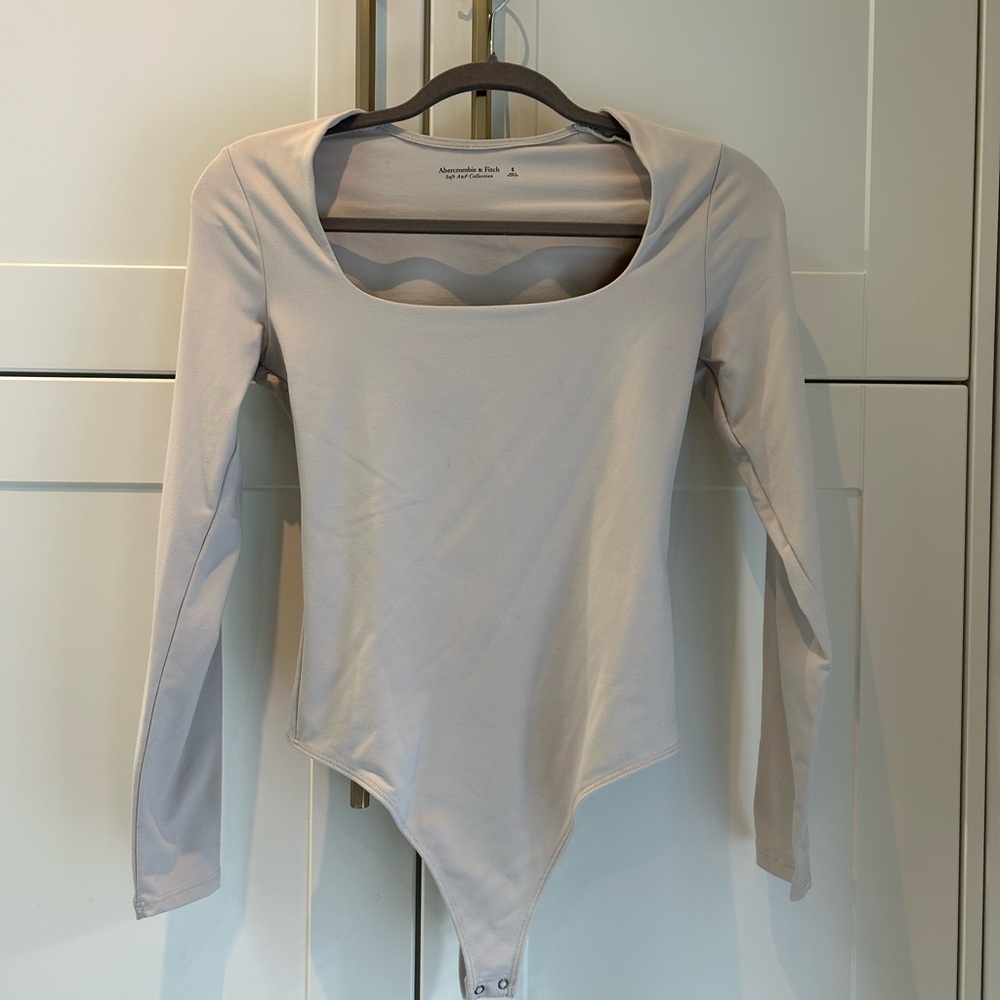 A&F Cream Bodysuit